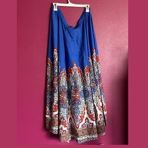 cupio clothing boho maxi skirt size 1X
